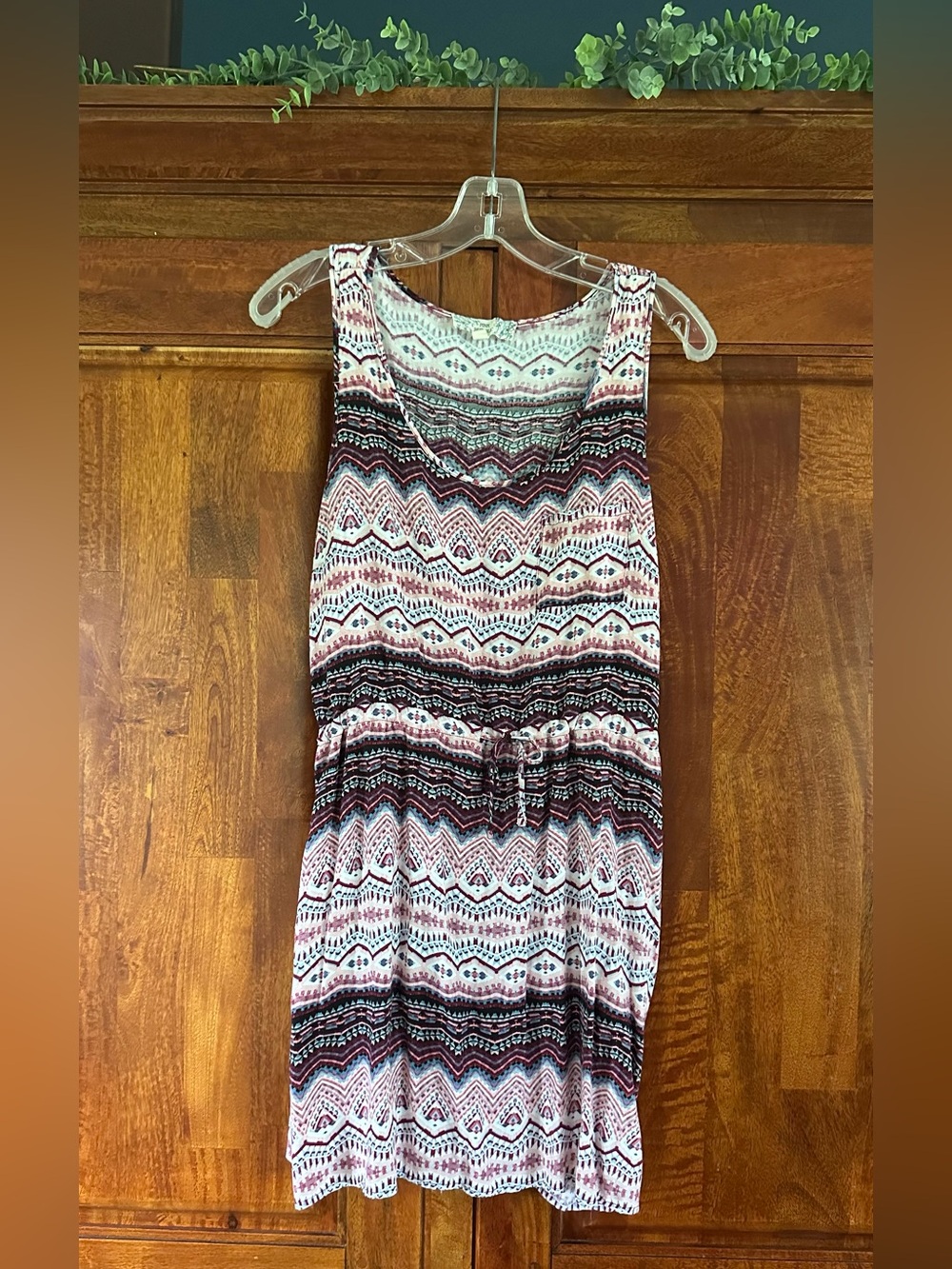 Pink Republic Patterned Dress/Swim Cover